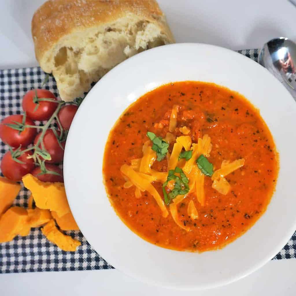 Chunky Tomato Basil Soup
