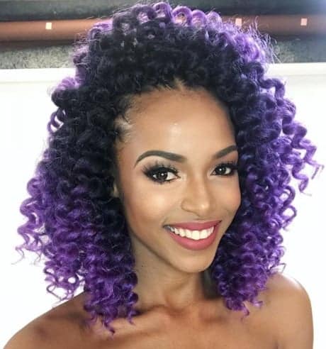 Poppin’ Purple Crochet Braids