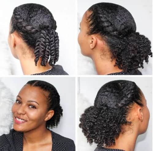 Twisted & Simple Natural Hair for Medium Length